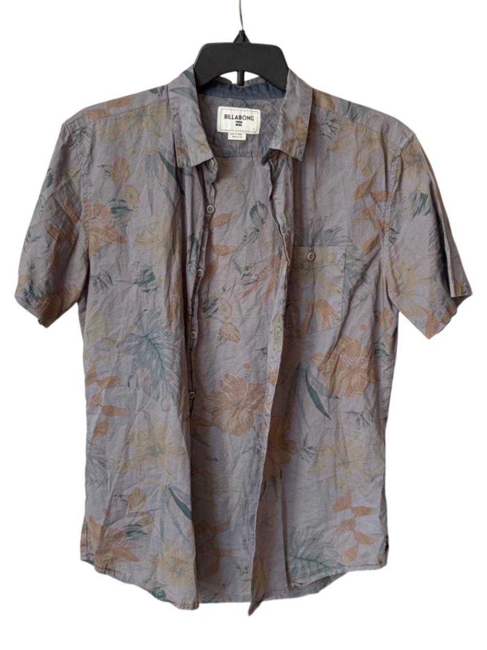 Men's Billabong Sundays Jacquard Tropical Floral Leaf Pattern